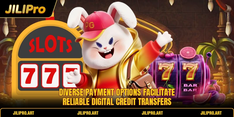 Diverse payment options facilitate reliable digital credit transfers