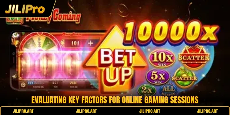 Evaluating key factors for online gaming sessions