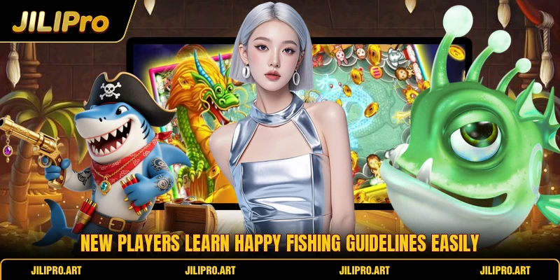 New players learn happy fishing guidelines easily