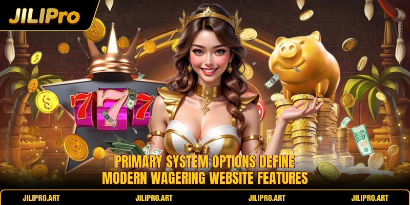 Primary system options define modern wagering website features