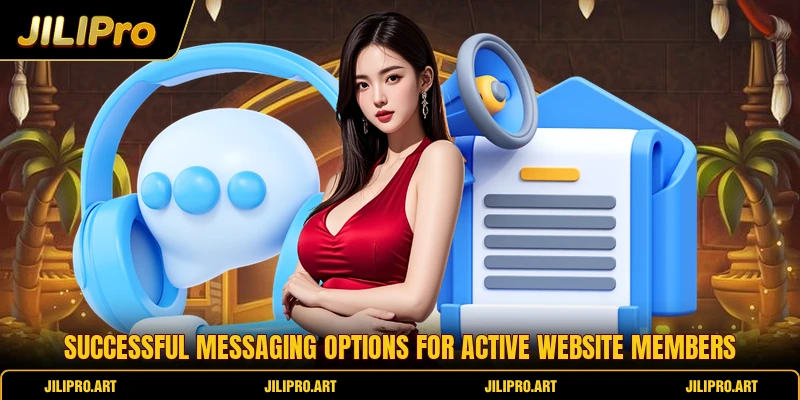 Successful messaging options for active website members