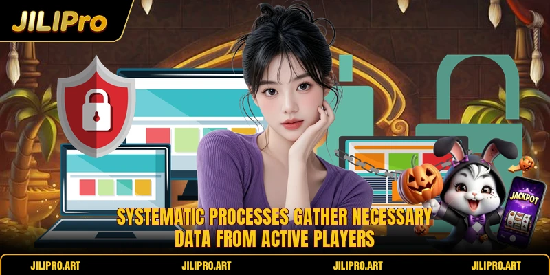Systematic processes gather necessary data from active players